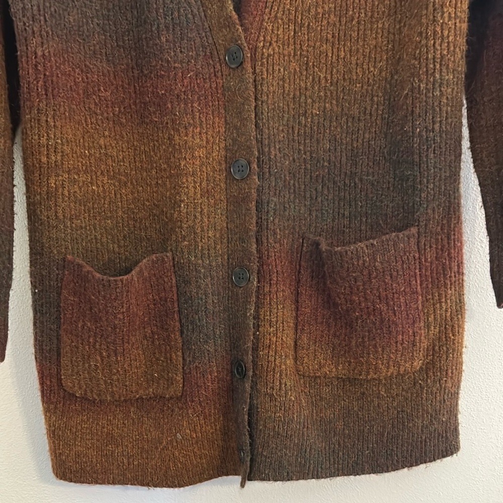 Madewell Brown Multi Ribbed Button-Front Cardigan - image 6